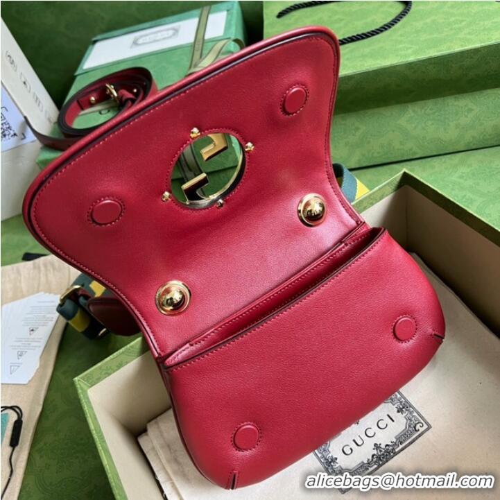 Buy Inexpensive Gucci Blondie mini bag 698643 Burgundy