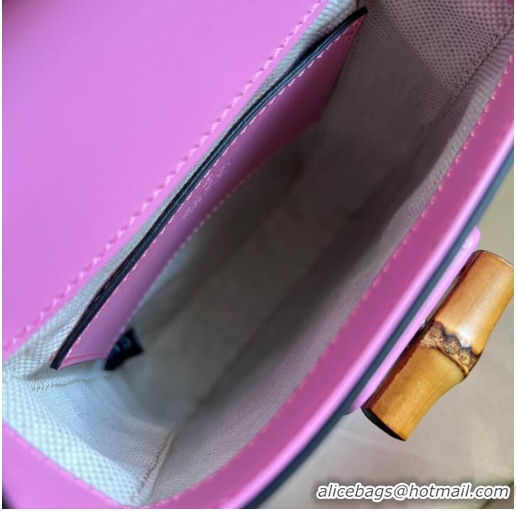 Promotional Gucci Bamboo mini handbag 702106 pink