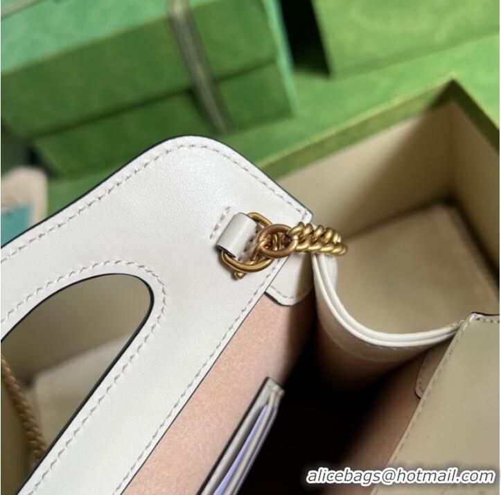 Top Quality Gucci GG Marmont top handle mini bag 699756 white