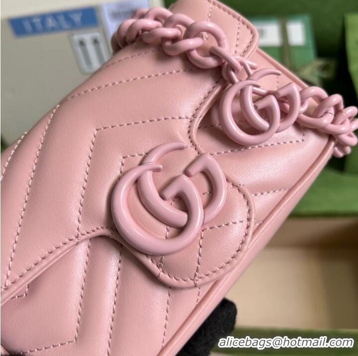 Buy Discount Gucci GG Marmont belt bag 699757 Light pink