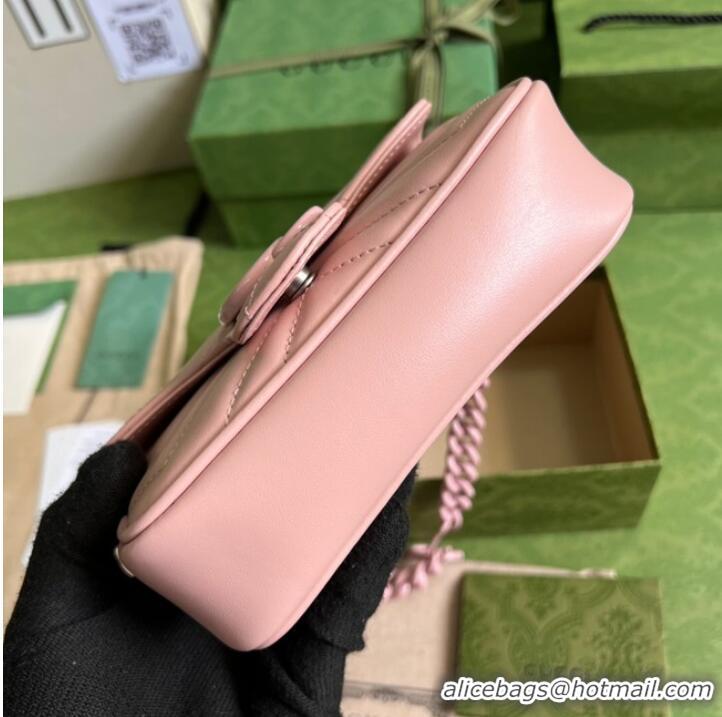 Buy Discount Gucci GG Marmont belt bag 699757 Light pink