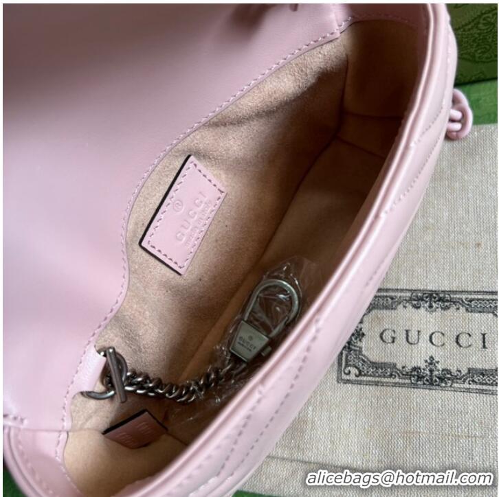 Buy Discount Gucci GG Marmont belt bag 699757 Light pink