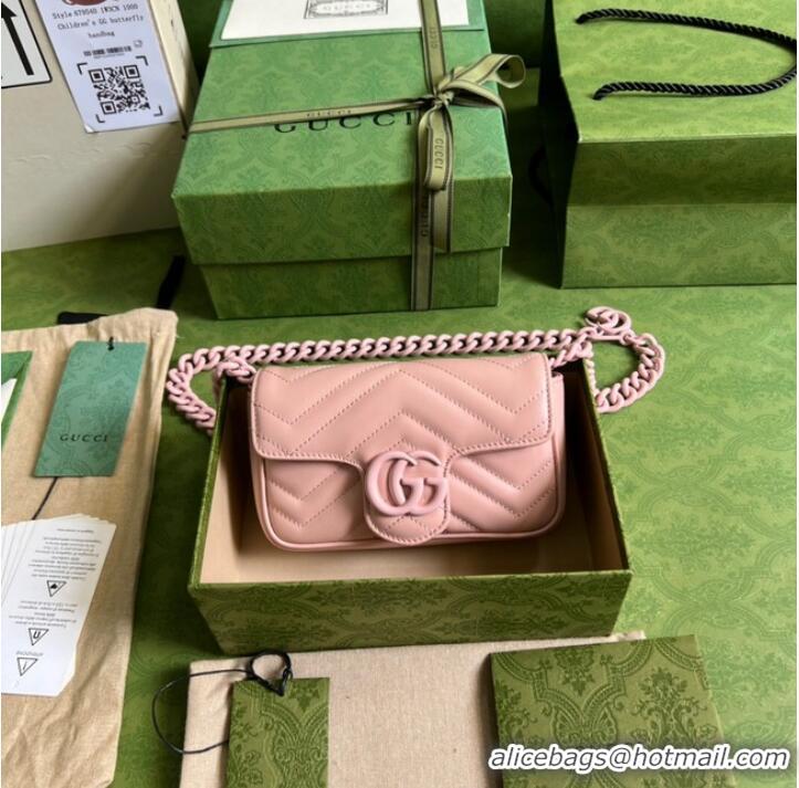 Buy Discount Gucci GG Marmont belt bag 699757 Light pink