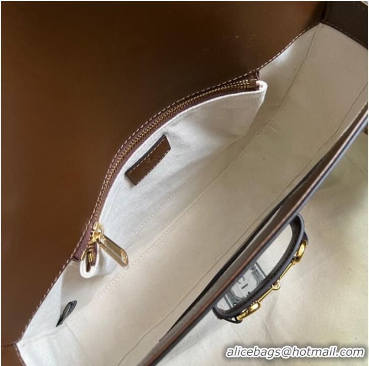 Affordable Price Gucci Horsebit 1955 shoulder bag 700457 Brown