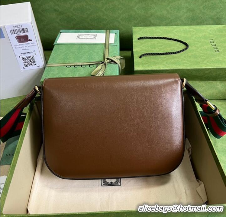 Affordable Price Gucci Horsebit 1955 shoulder bag 700457 Brown