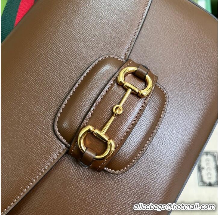 Affordable Price Gucci Horsebit 1955 shoulder bag 700457 Brown