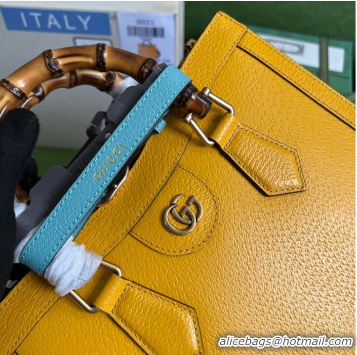 New Style Gucci Diana small tote bag 702721 yellow