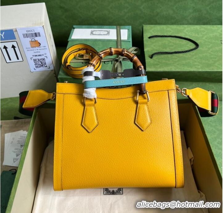 New Style Gucci Diana small tote bag 702721 yellow