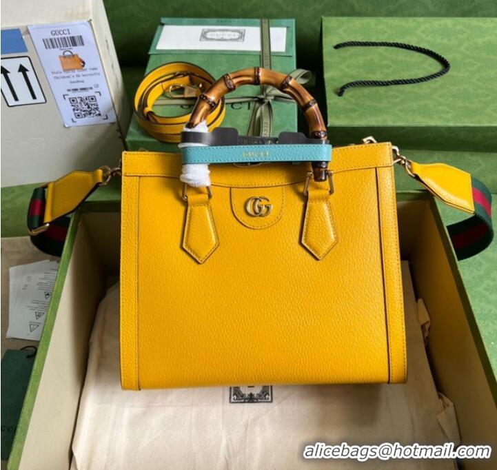 New Style Gucci Diana small tote bag 702721 yellow