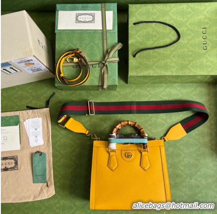 New Style Gucci Diana small tote bag 702721 yellow