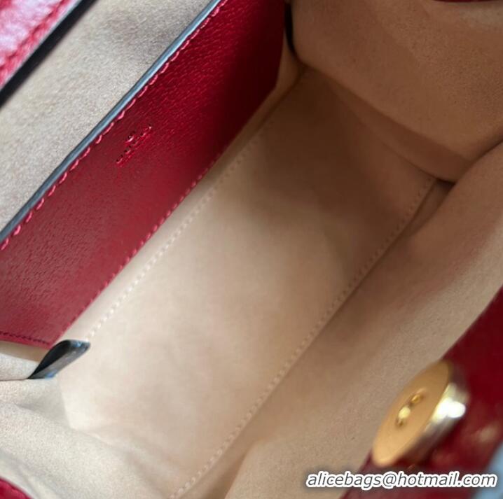 Famous Brand Gucci Diana mini tote bag 702732 red