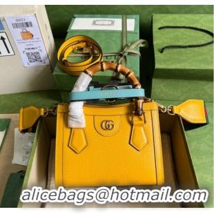 Unique Style Gucci Diana mini tote bag 702732 yellow