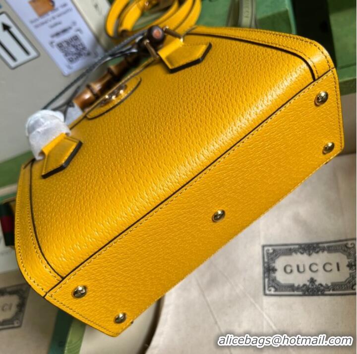 Unique Style Gucci Diana mini tote bag 702732 yellow