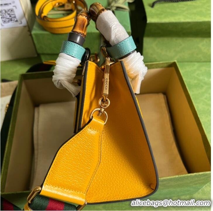 Unique Style Gucci Diana mini tote bag 702732 yellow