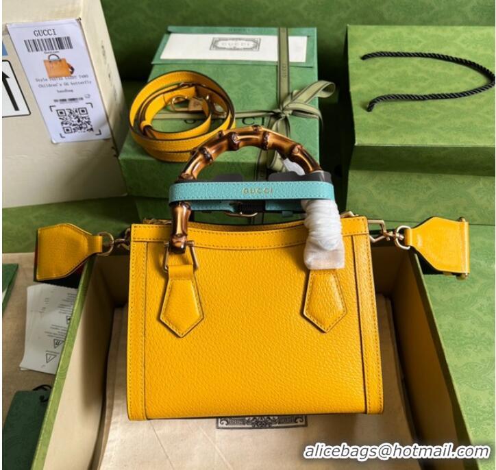 Unique Style Gucci Diana mini tote bag 702732 yellow