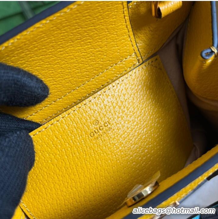 Unique Style Gucci Diana mini tote bag 702732 yellow