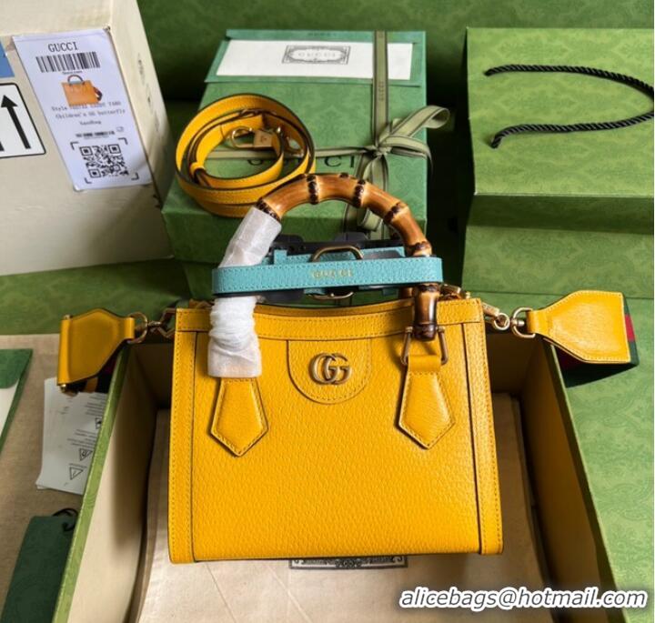 Unique Style Gucci Diana mini tote bag 702732 yellow