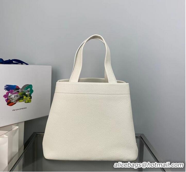 Top Quality Prada leather tote bag 1AG833 white