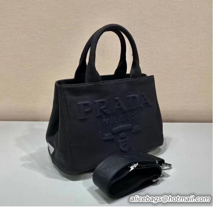 Famous Brand Prada cloth tote bag 1BA499 black