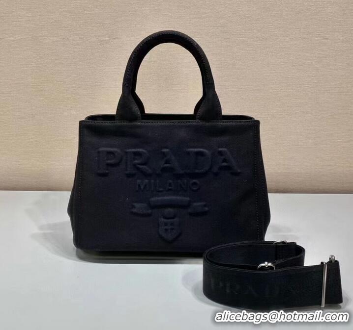 Famous Brand Prada cloth tote bag 1BA499 black