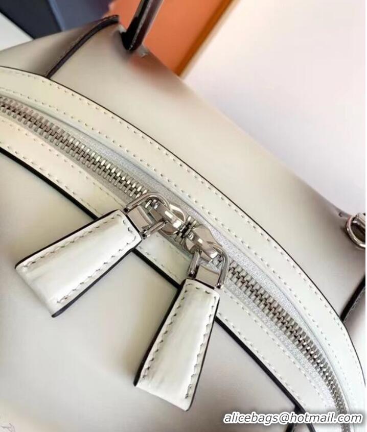 Classic Cheapest Prada leather tote bag 1BD663A white