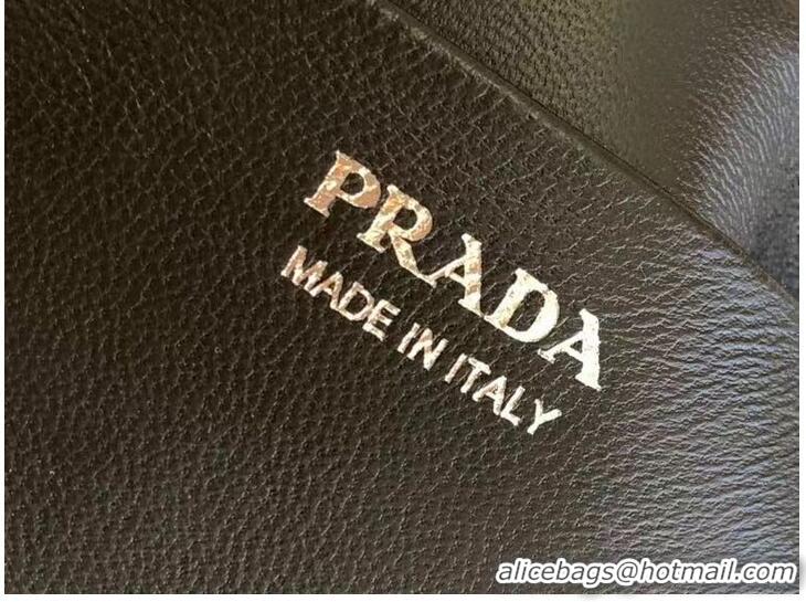 Luxury Cheap Prada leather tote bag 1BD663A black