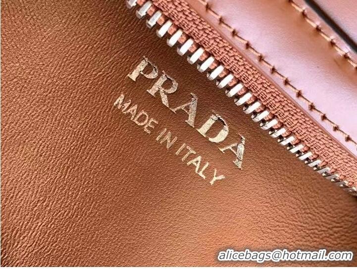 Good Product Prada leather tote bag 1BD663A caramel