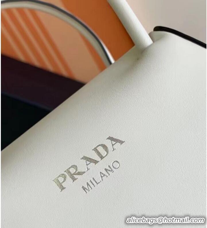 Traditional Specials Prada leather tote bag 1BD663 white