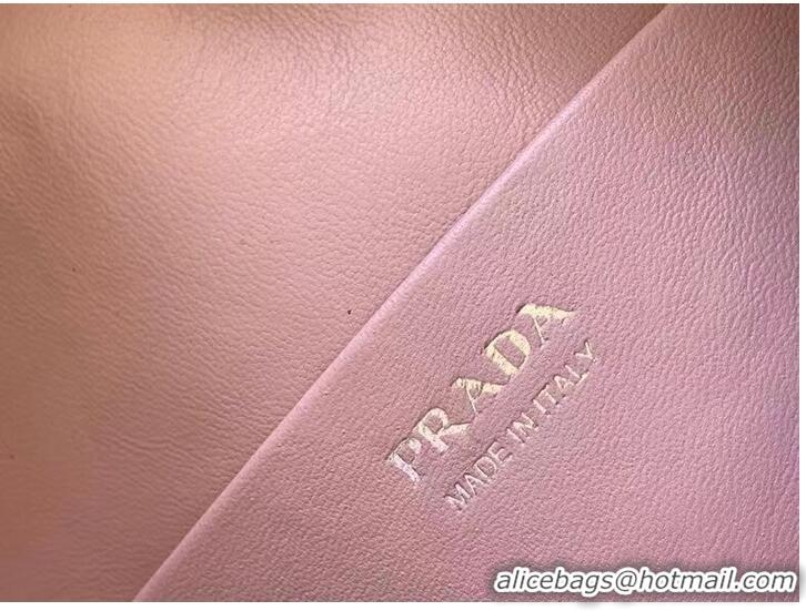 Promotional Prada leather tote bag 1BD663 pink