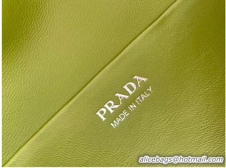 Grade Quality Prada leather tote bag 1BD663 green