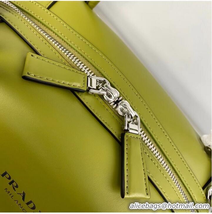 Top Grade Prada leather tote bag 1BD665 green