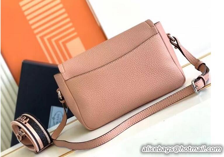 Famous Brand Prada Leather bag with shoulder strap 1DB443 pink