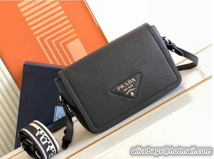 Promotional Prada Leather bag with shoulder strap 1DB443 black