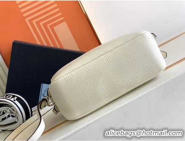 Classic Prada Leather bag with shoulder strap 1DB820 white