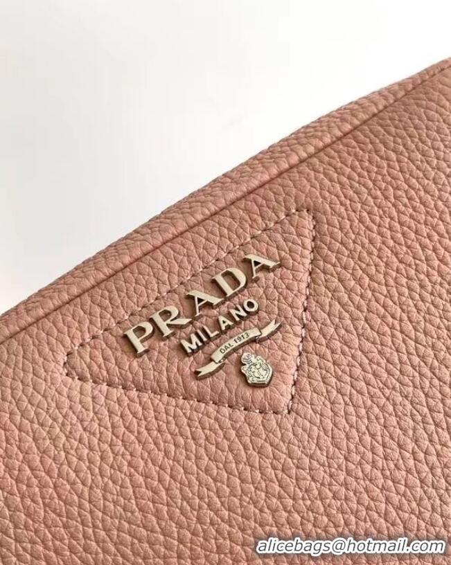 Promotional Prada Leather bag with shoulder strap 1DB820 pink