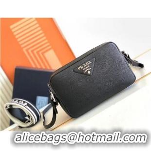 Affordable Price Prada Leather bag with shoulder strap 1DB820 black