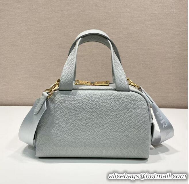 Promotional Prada leather tote bag 1DH770 light blue