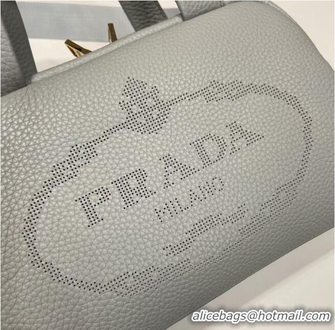 Promotional Prada leather tote bag 1DH770 light blue