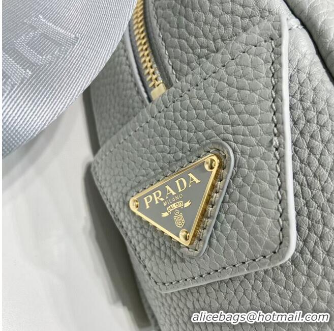 Promotional Prada leather tote bag 1DH770 light blue