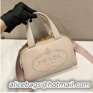 Famous Brand Prada leather tote bag 1DH770 light pink