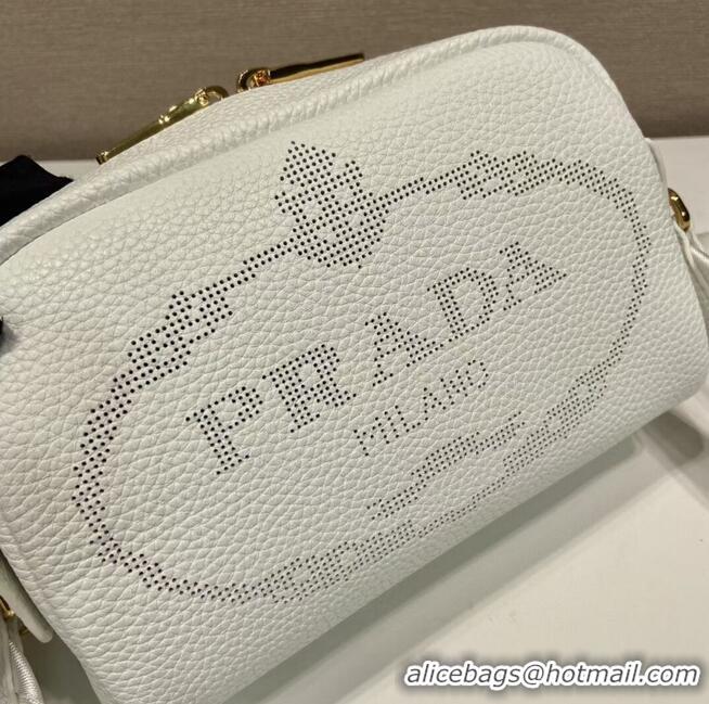 Traditional Specials Prada Leather bag with shoulder strap 1DH781 white