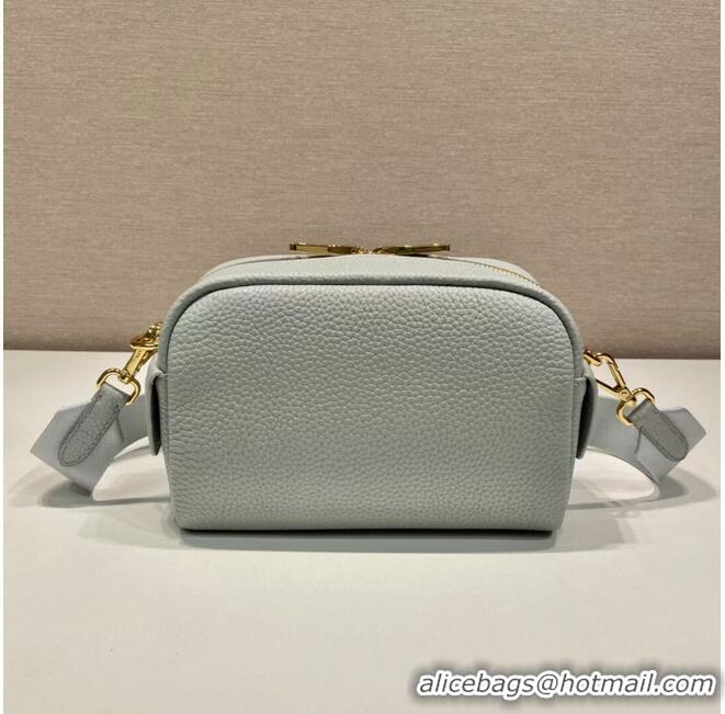 Well Crafted Prada Leather bag with shoulder strap 1DH781 light blue