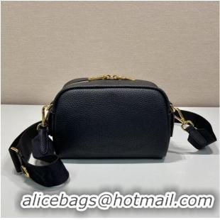 Reasonable Price Prada Leather bag with shoulder strap 1DH781 black