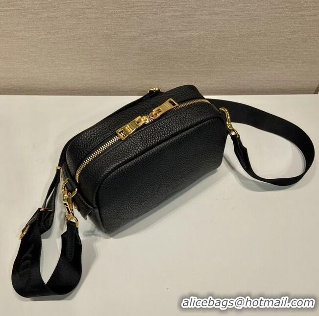 Reasonable Price Prada Leather bag with shoulder strap 1DH781 black