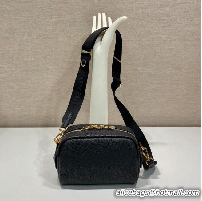 Reasonable Price Prada Leather bag with shoulder strap 1DH781 black