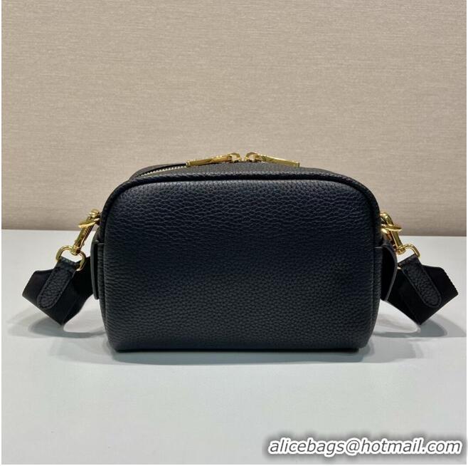 Reasonable Price Prada Leather bag with shoulder strap 1DH781 black