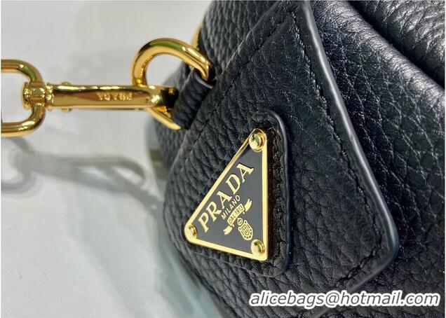 Reasonable Price Prada Leather bag with shoulder strap 1DH781 black