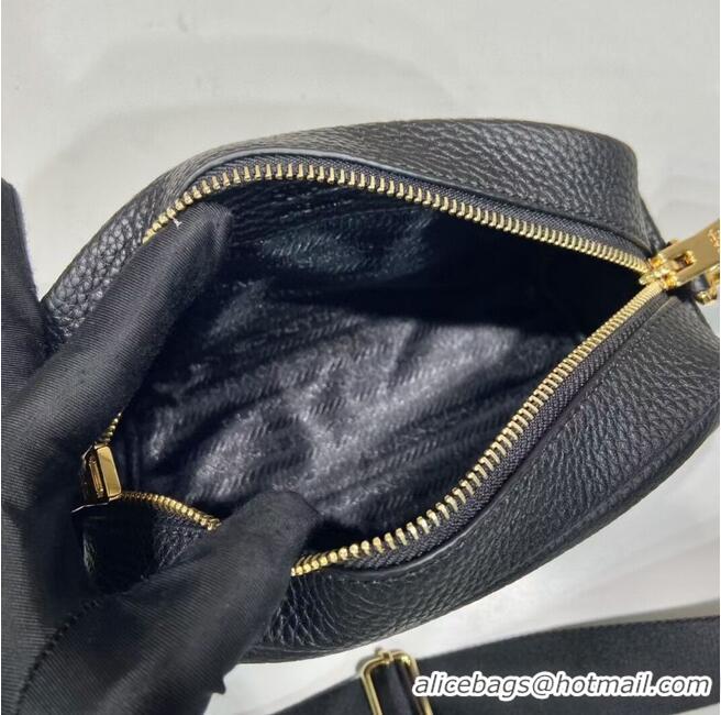 Reasonable Price Prada Leather bag with shoulder strap 1DH781 black