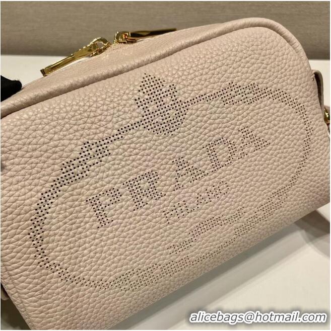 Popular Style Prada Leather bag with shoulder strap 1DH781 light pink