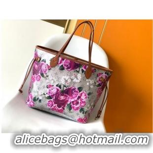 Top Quality Louis Vuitton Neverfull Monogram M21352 Pink Flower